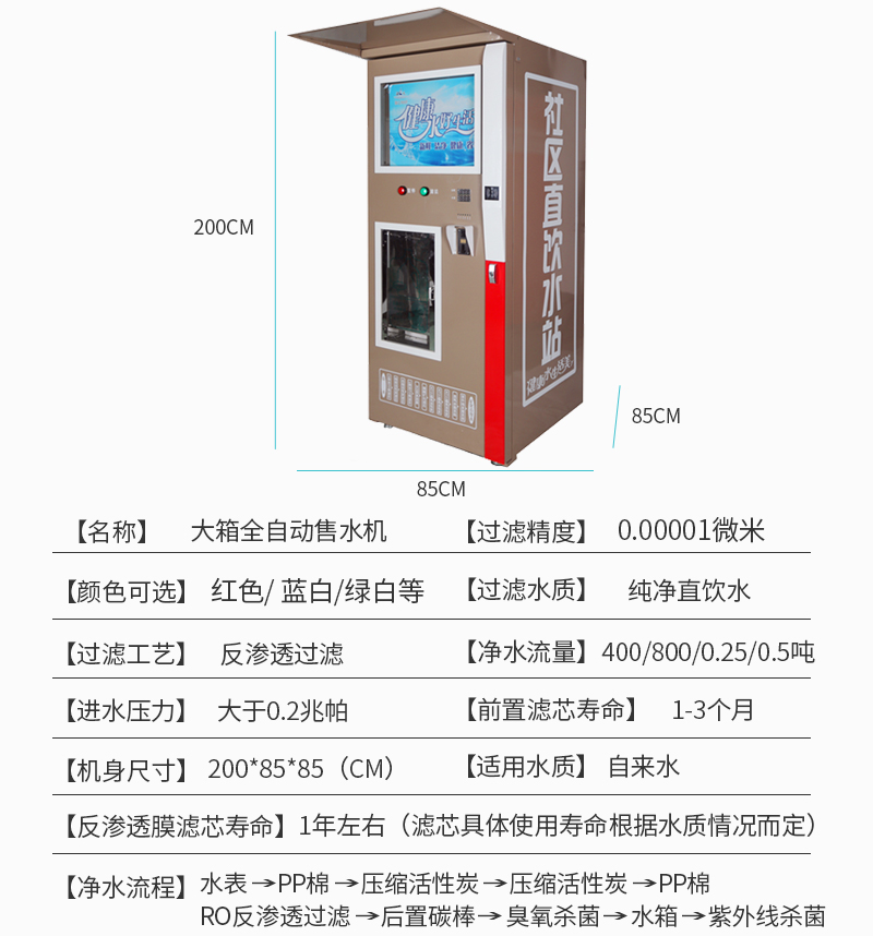 棕大箱单出水